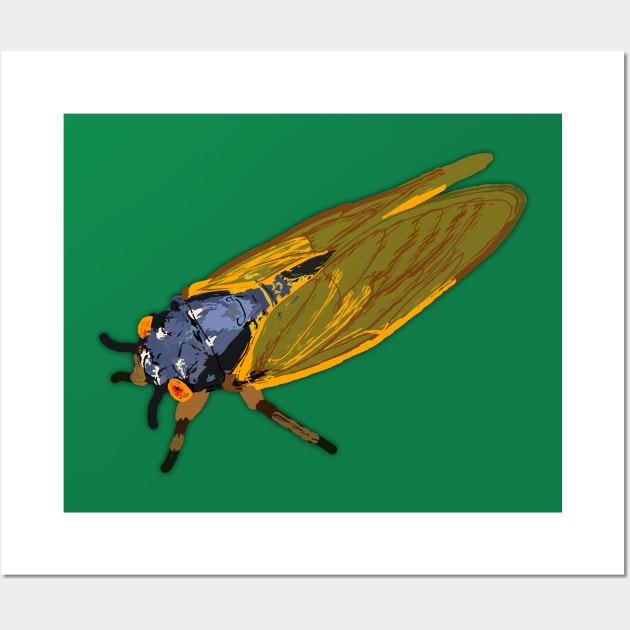 Cicada Wall Art by DansLogoShop